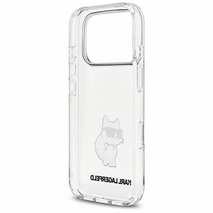 Pouzdro pro Apple iPhone 18 Pro / 17 Pro, Karl Lagerfeld, IML Choupette NFT, průhledné