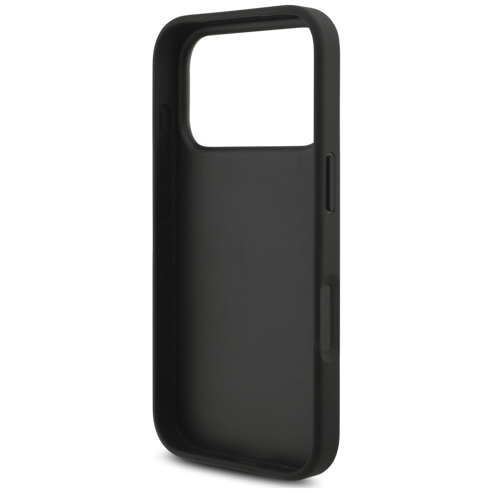 Pouzdro pro Apple iPhone 18 Pro / 17 Pro, Karl Lagerfeld, Saffiano Mono Patch Choupette, černé