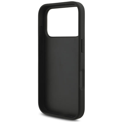 Pouzdro pro Apple iPhone 18 Pro / 17 Pro, Karl Lagerfeld, Saffiano Mono Patch Choupette, černé