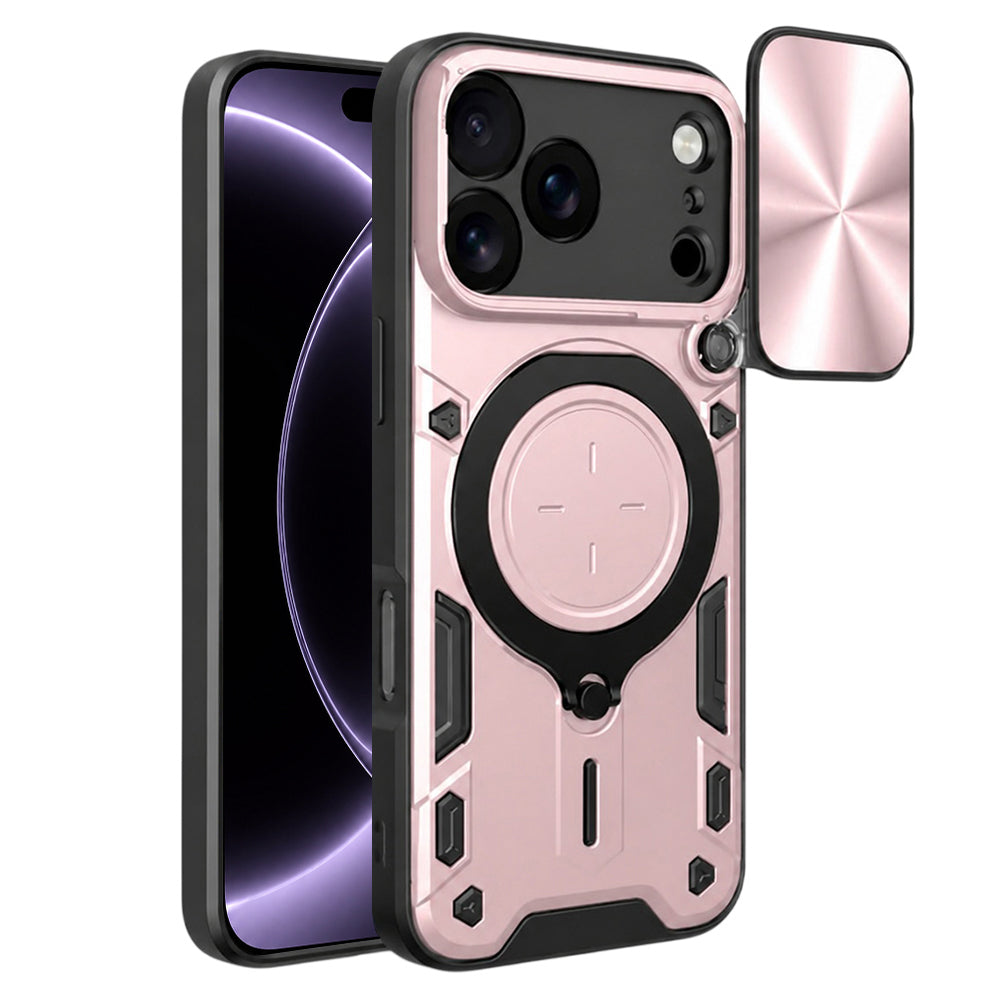 Pouzdro pro Apple iPhone 18 Pro / 17 Pro, Techsuit, CamGuard Pro, Růžově zlaté