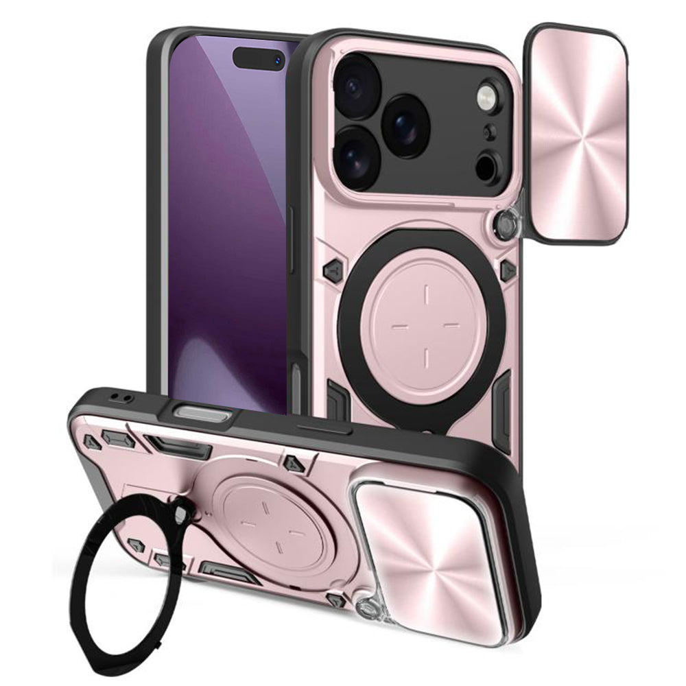 Pouzdro pro Apple iPhone 18 Pro / 17 Pro, Techsuit, CamGuard Pro, Růžově zlaté