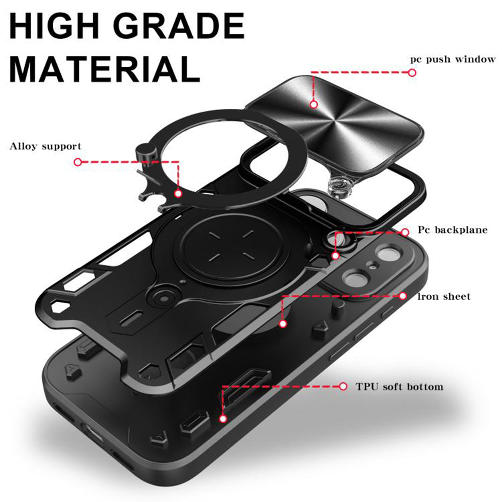 Pouzdro pro Apple iPhone 18 Pro / 17 Pro, Techsuit, CamGuard Pro, Růžově zlaté