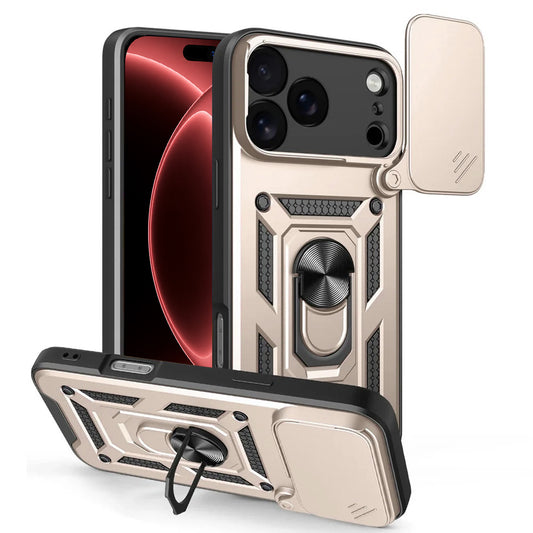 Pouzdro pro Apple iPhone 18 Pro / 17 Pro, Techsuit, CamShield, Zlaté