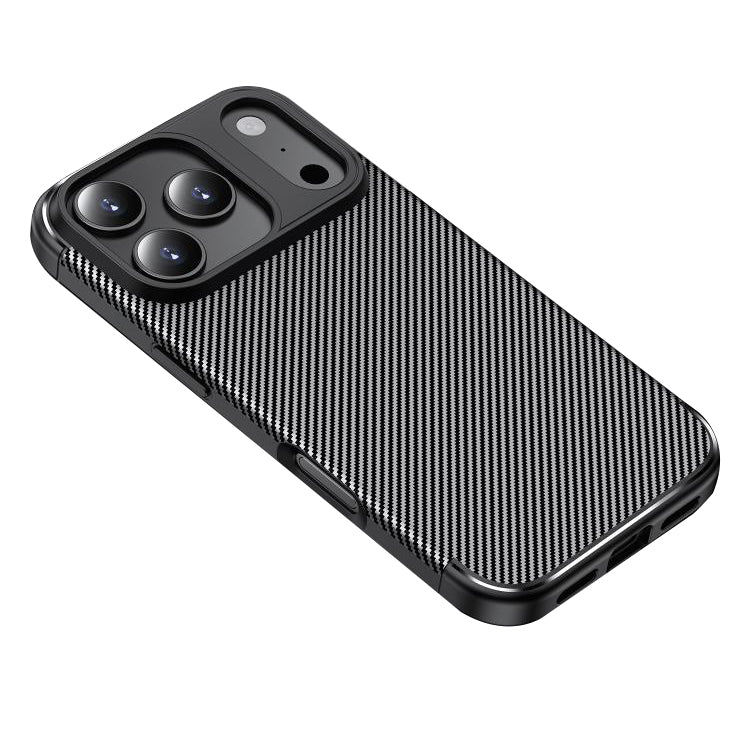 Pouzdro pro Apple iPhone 18 Pro / 17 Pro, Techsuit, CarbonFiber, černé