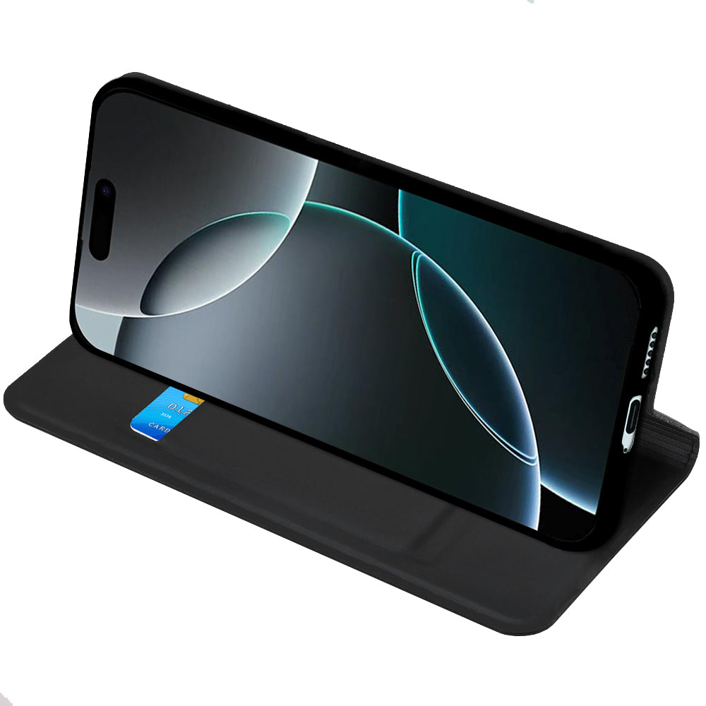 Pouzdro pro Apple iPhone 18 Pro / 17 Pro, Techsuit, Magskin Book, Černé
