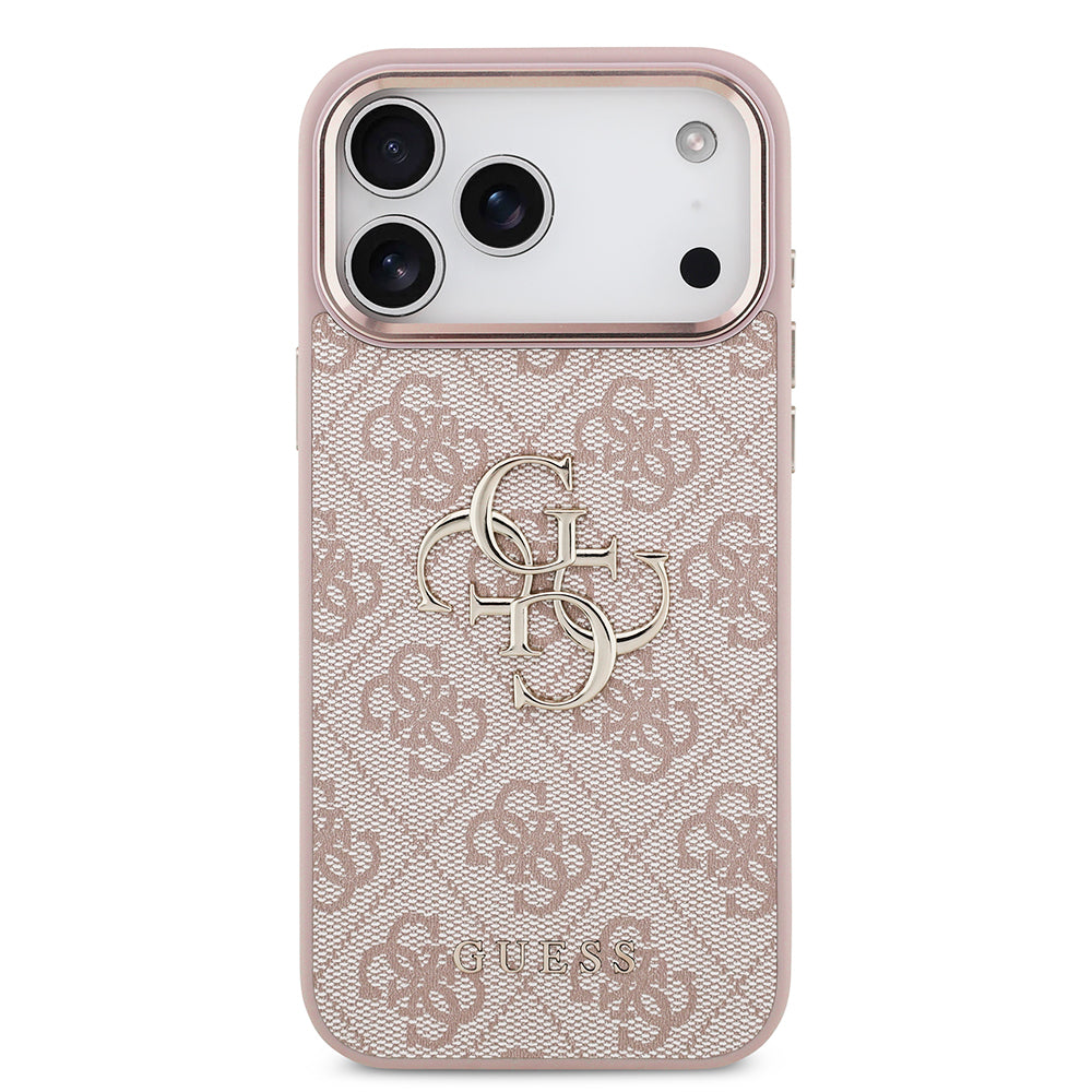 Pouzdro pro Apple iPhone 18 Pro Max / 17 Pro Max, Guess, 4G Big Classic Logo, Růžové