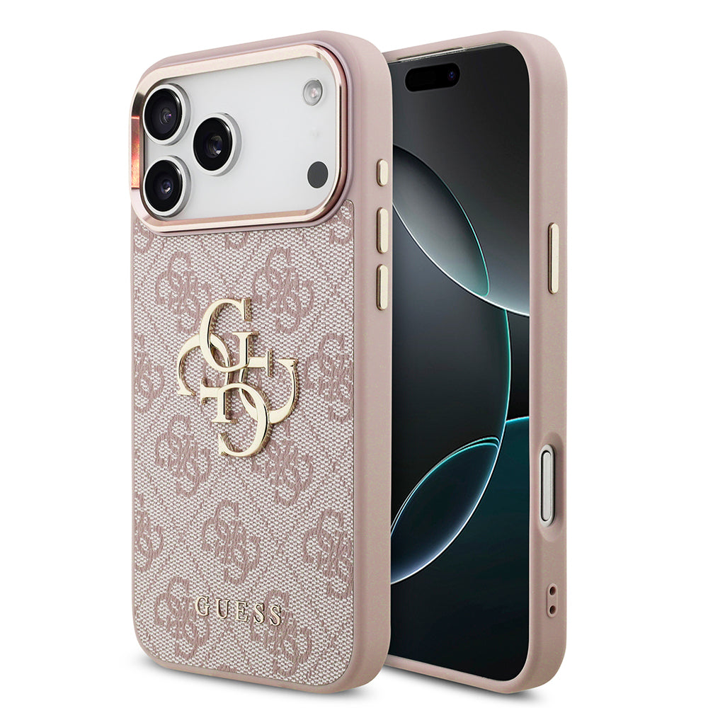 Pouzdro pro Apple iPhone 18 Pro Max / 17 Pro Max, Guess, 4G Big Classic Logo, Růžové