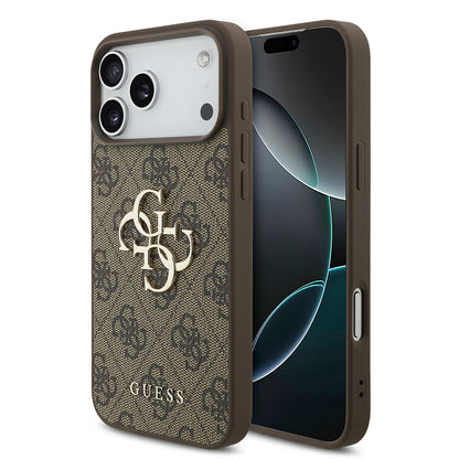 Pouzdro pro Apple iPhone 18 Pro Max / 17 Pro Max, Guess, 4G Big Logo, Hnědá