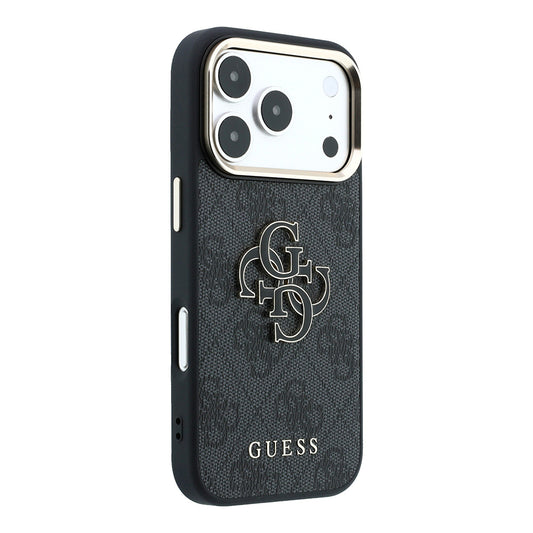 Pouzdro pro Apple iPhone 18 Pro Max / 17 Pro Max, Guess, 4G Big Resin Logo, Černé