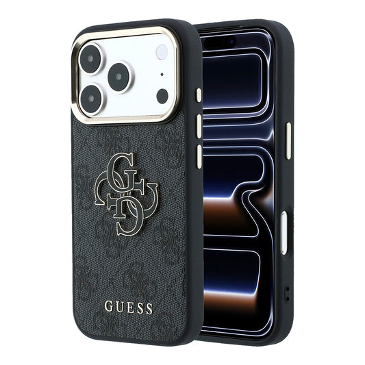 Pouzdro pro Apple iPhone 18 Pro Max / 17 Pro Max, Guess, 4G Big Resin Logo, Černé