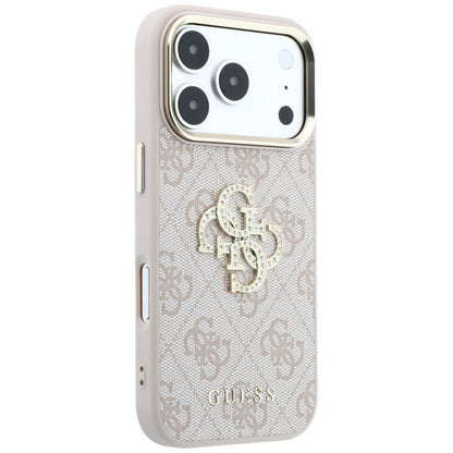 Case for Apple iPhone 18 Pro Max / 17 Pro Max, Guess, 4G Big Strass Logo, Pink