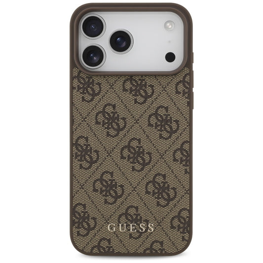 Pouzdro pro Apple iPhone 18 Pro Max / 17 Pro Max, Guess, 4G Classic Logo, Hnědá