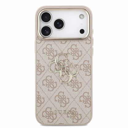 Pouzdro pro Apple iPhone 18 Pro Max / 17 Pro Max, Guess, 4G Classic Logo s páskem, Růžově zlaté