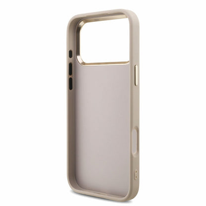 Pouzdro pro Apple iPhone 18 Pro Max / 17 Pro Max, Guess, 4G Classic Logo s páskem, Růžově zlaté