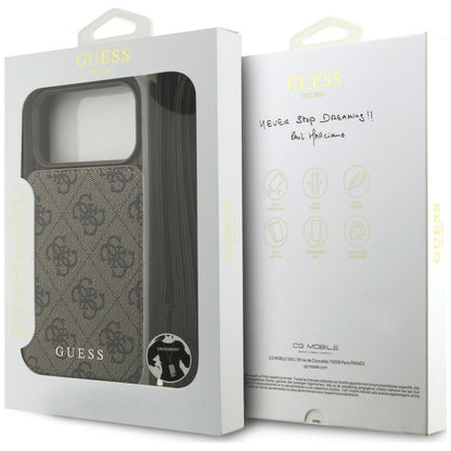 Pouzdro pro Apple iPhone 18 Pro Max / 17 Pro Max, Guess, 4G Crossbody Cardslot, hnědé