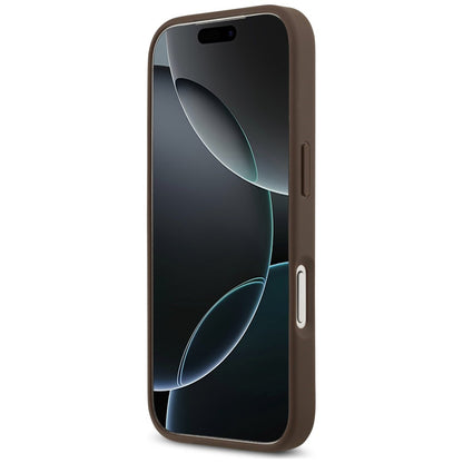 Case for Apple iPhone 18 Pro Max / 17 Pro Max, Guess, 4G Double Card Triangle, Brown