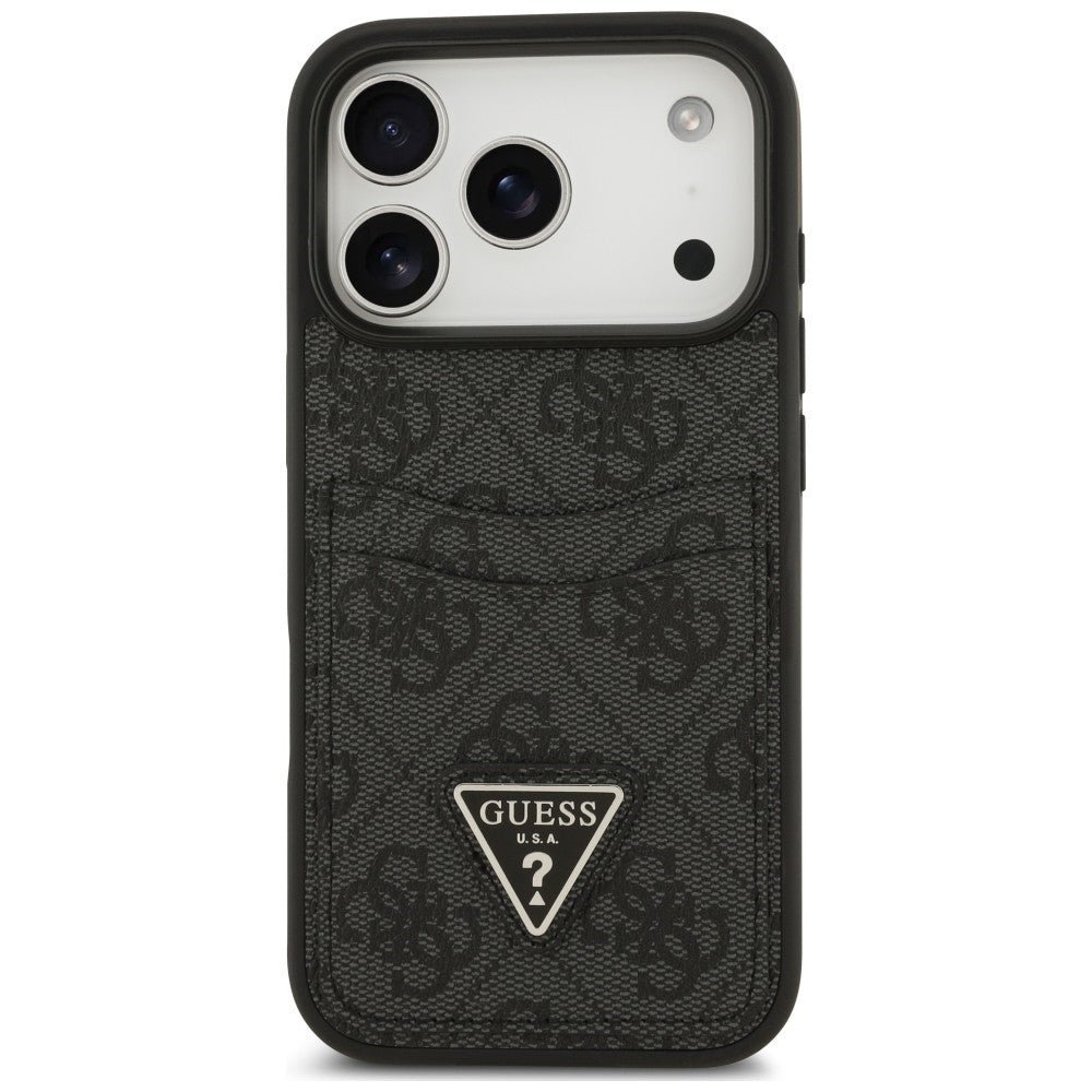 Pouzdro pro Apple iPhone 18 Pro Max / 17 Pro Max, Guess, 4G Double Card Triangle, černé