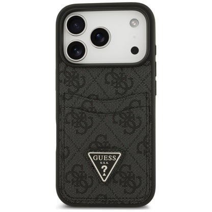 Pouzdro pro Apple iPhone 18 Pro Max / 17 Pro Max, Guess, 4G Double Card Triangle, černé