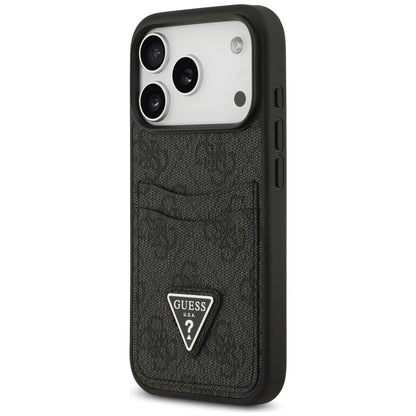 Pouzdro pro Apple iPhone 18 Pro Max / 17 Pro Max, Guess, 4G Double Card Triangle, černé
