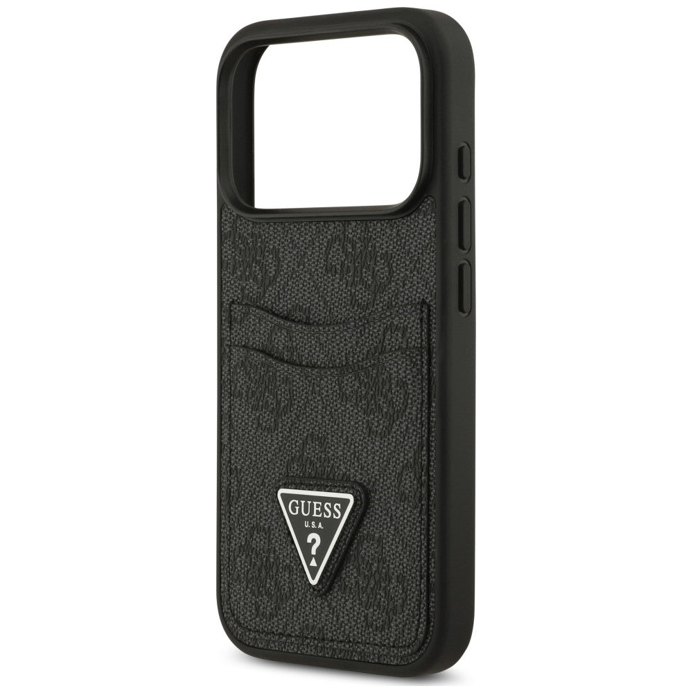Pouzdro pro Apple iPhone 18 Pro Max / 17 Pro Max, Guess, 4G Double Card Triangle, černé