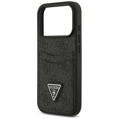 Pouzdro pro Apple iPhone 18 Pro Max / 17 Pro Max, Guess, 4G Double Card Triangle, černé