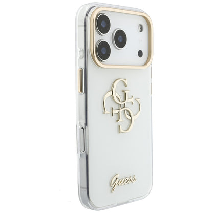 Pouzdro pro Apple iPhone 18 Pro Max / 17 Pro Max, Guess, IML 4G Metal Script, Bílé