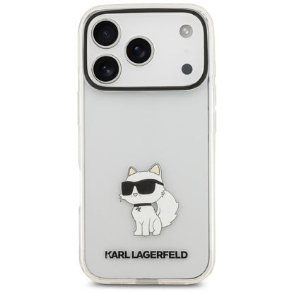 Pouzdro pro Apple iPhone 18 Pro Max / 17 Pro Max, Karl Lagerfeld, IML Choupette NFT, průhledné