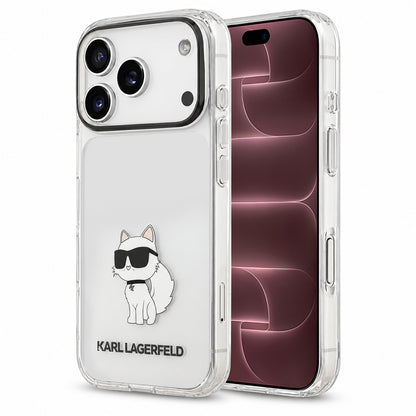 Pouzdro pro Apple iPhone 18 Pro Max / 17 Pro Max, Karl Lagerfeld, IML Choupette NFT, průhledné