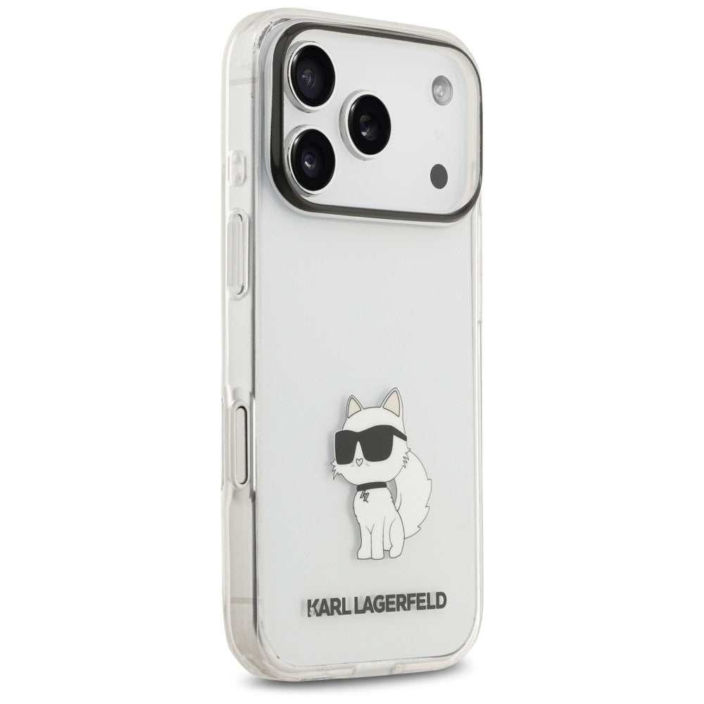 Pouzdro pro Apple iPhone 18 Pro Max / 17 Pro Max, Karl Lagerfeld, IML Choupette NFT, průhledné