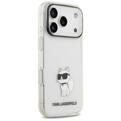 Pouzdro pro Apple iPhone 18 Pro Max / 17 Pro Max, Karl Lagerfeld, IML Choupette NFT, průhledné