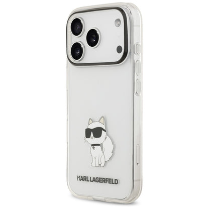 Pouzdro pro Apple iPhone 18 Pro Max / 17 Pro Max, Karl Lagerfeld, IML Choupette NFT, průhledné