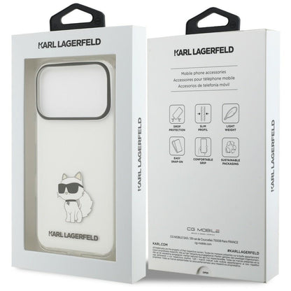 Pouzdro pro Apple iPhone 18 Pro Max / 17 Pro Max, Karl Lagerfeld, IML Choupette NFT, průhledné
