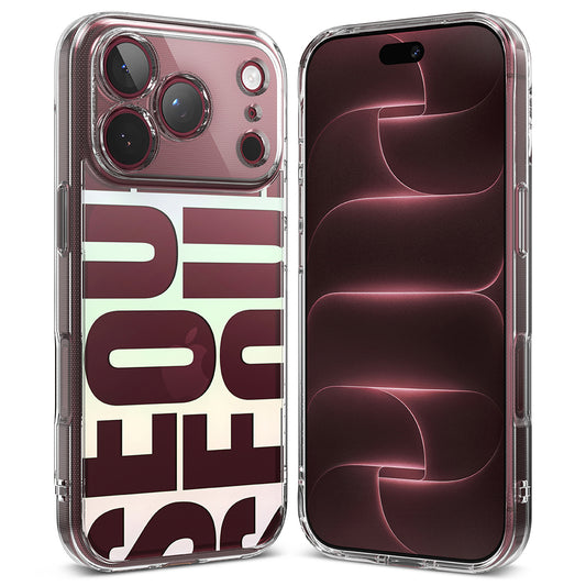 Pouzdro pro Apple iPhone 18 Pro Max / 17 Pro Max, Ringke, Fusion Seoul, Tmavě červená
