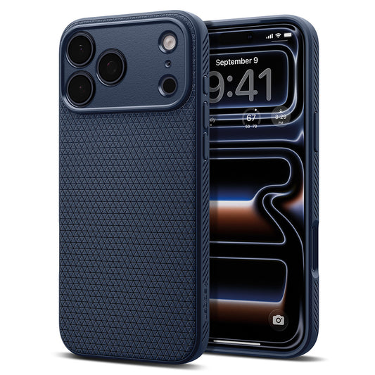 Pouzdro pro Apple iPhone 18 Pro Max / 17 Pro Max, Spigen, Liquid Air, Tmavě modré ACS12112