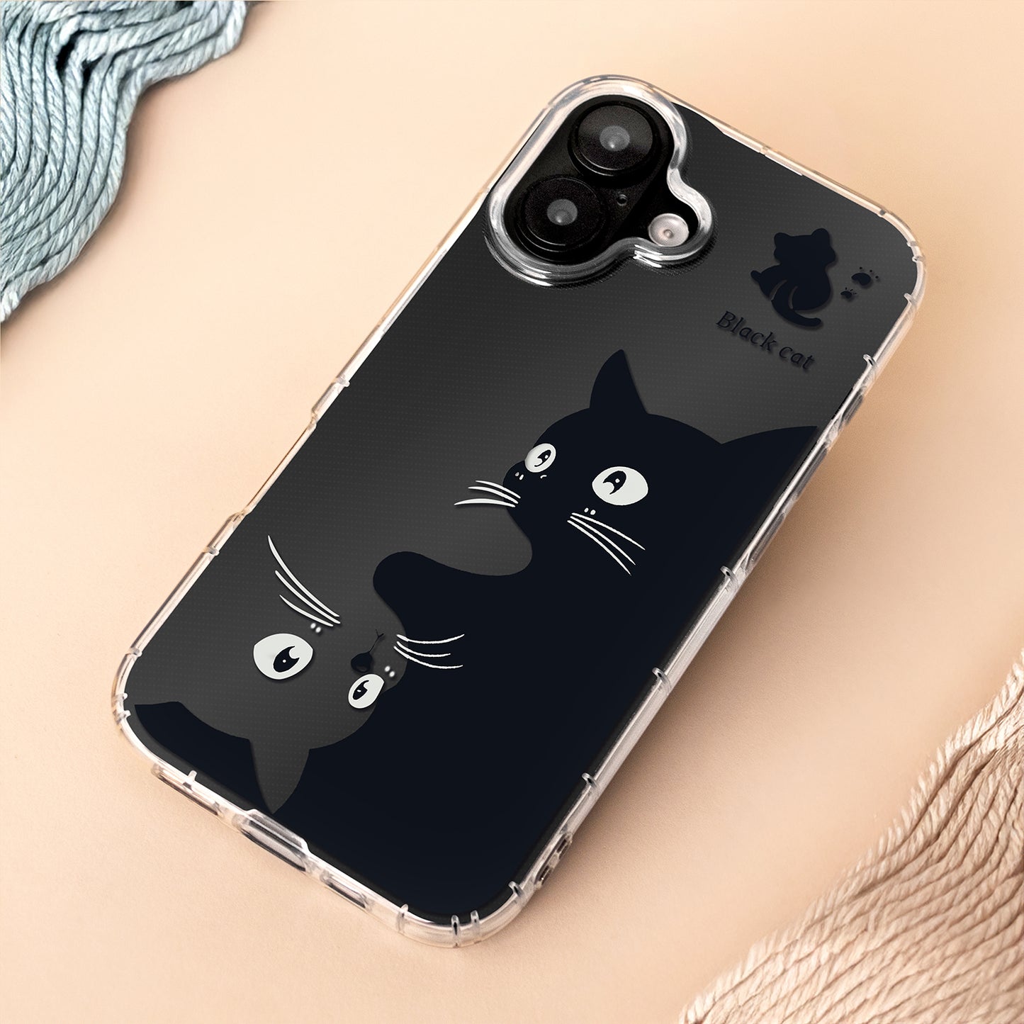 Pouzdro pro Apple iPhone 17, OEM, Ultra Trendy Cat, Černá