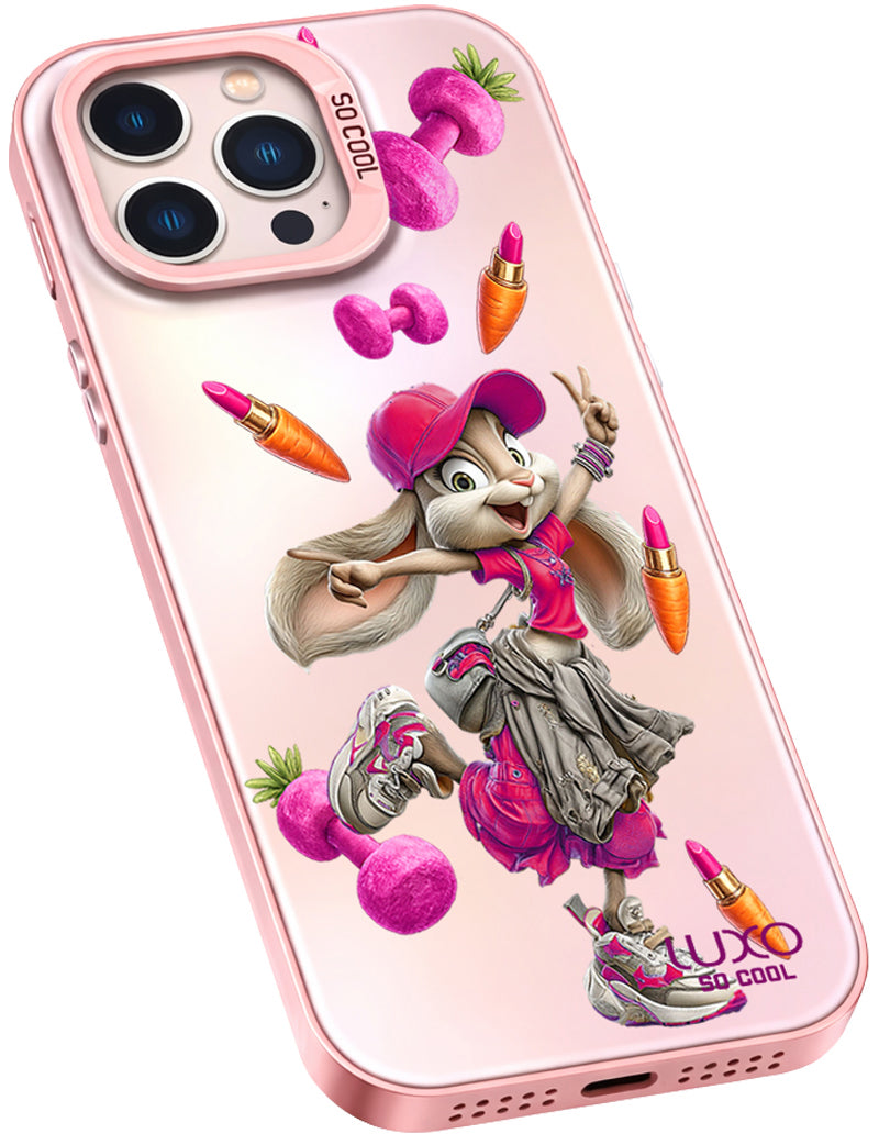 Pouzdro pro Apple iPhone 14 Pro Max, LUXO So CooL, ArcadiA Rabbit, vícebarevné