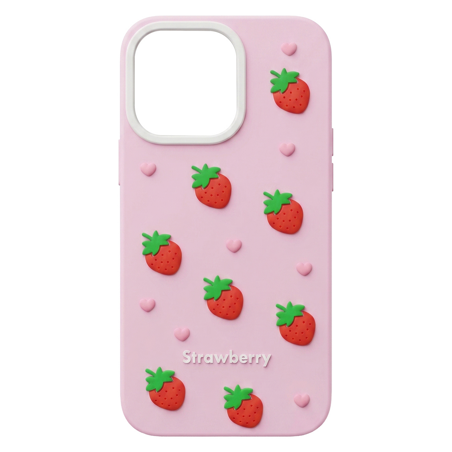 Pouzdro pro Apple iPhone 15 / 14 / 13, OEM, Strawberry, Růžové