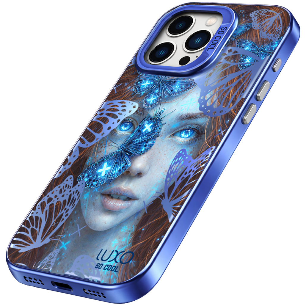 Pouzdro pro Apple iPhone 17, LUXO So CooL, ArcadiA Butterfly Girl, Vícebarevné