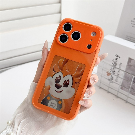 Pouzdro pro Apple iPhone 17 Pro Max, OEM, Přizpůsobený E-Ink displej, Oranžové