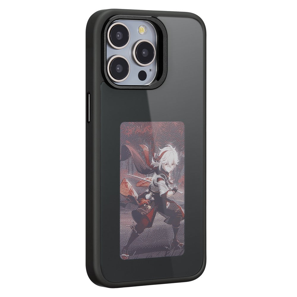 Pouzdro pro Apple iPhone 13 Pro Max, OEM, Přizpůsobený E-Ink displej, Černá