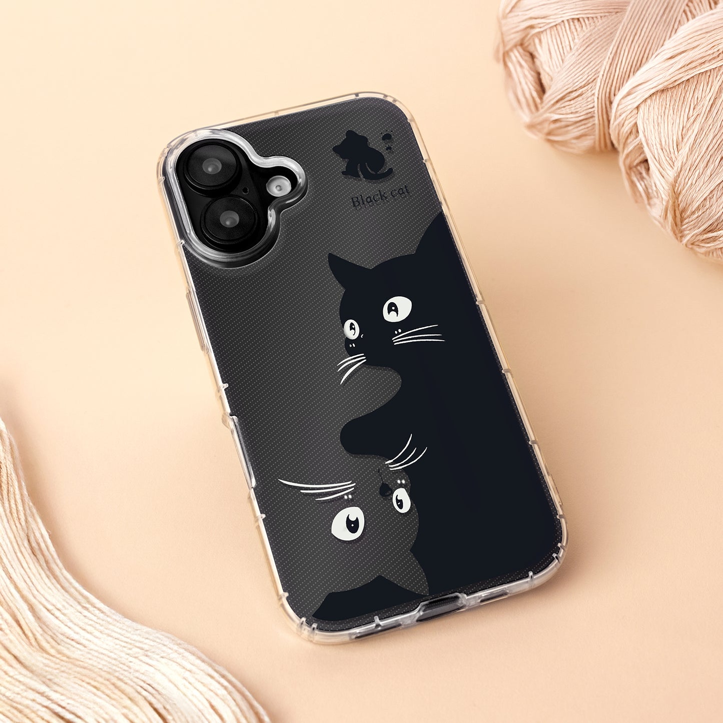 Pouzdro pro Apple iPhone 17, OEM, Ultra Trendy Cat, Černá