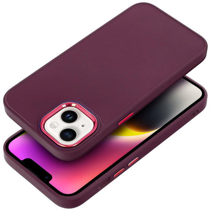 Pouzdro pro Apple iPhone 18 Pro / iPhone 17 Pro, OEM, Frame, vínové