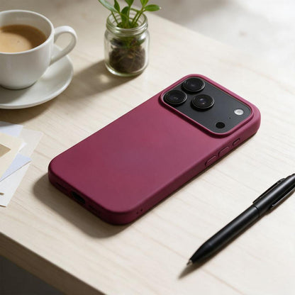 Pouzdro pro Apple iPhone 18 Pro Max / 17 Pro Max, OEM, silikonové, vínové
