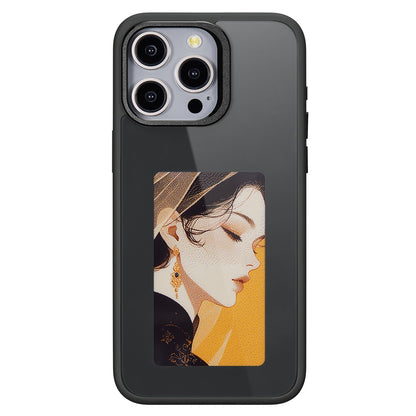 Pouzdro pro Apple iPhone 14 Pro, OEM, Přizpůsobený E-Ink displej, Černá