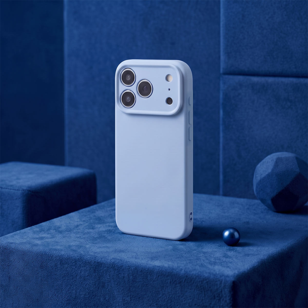 Pouzdro pro Apple iPhone 18 Pro Max / 17 Pro Max, OEM, silikonové, modré