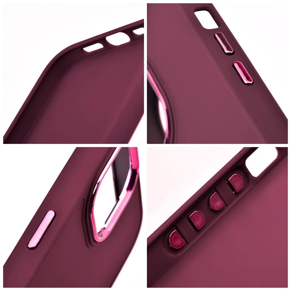 Pouzdro pro Apple iPhone 18 Pro / iPhone 17 Pro, OEM, Frame, vínové