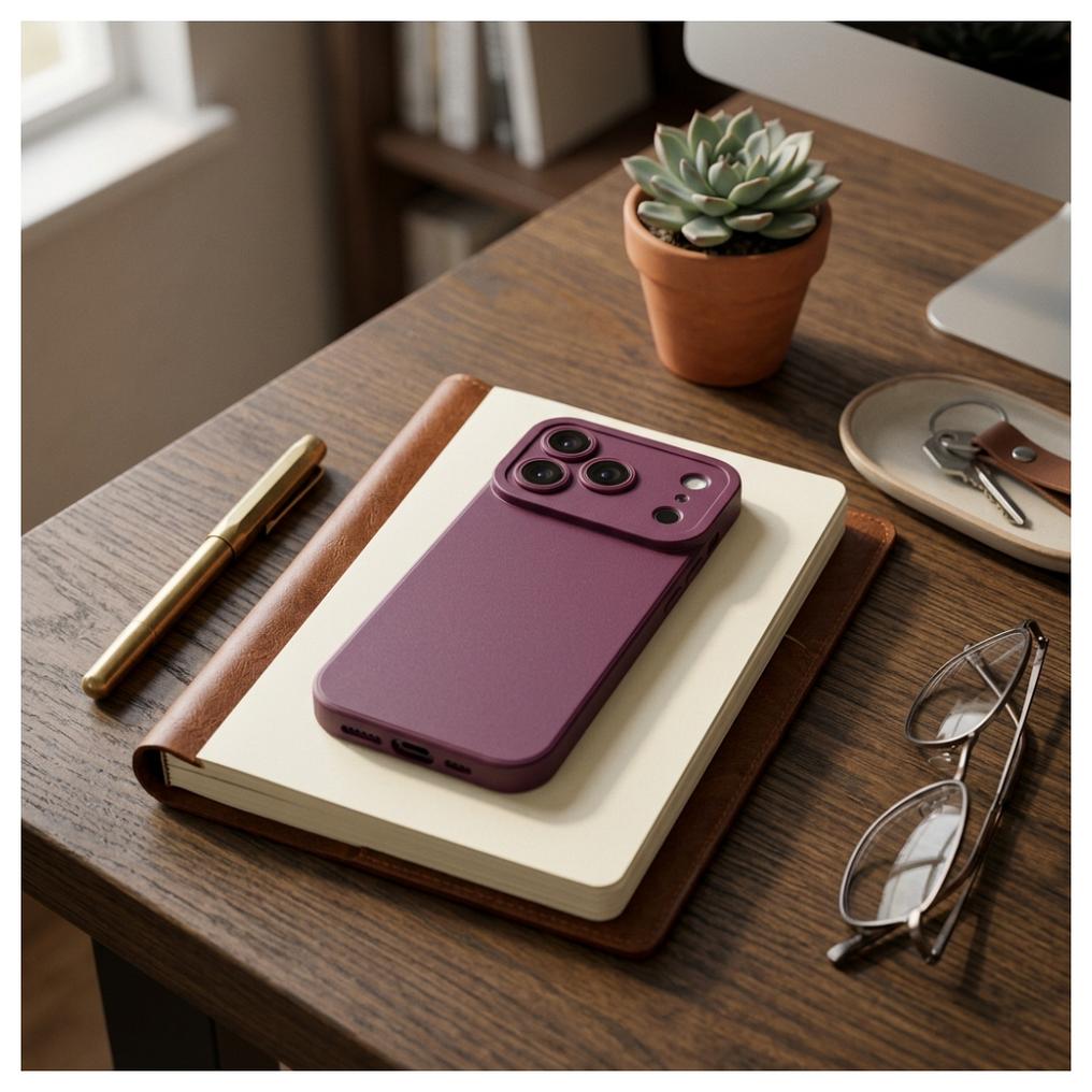 Pouzdro pro Apple iPhone 18 Pro Max / 17 Pro Max, OEM, Matt 2.0, vínové
