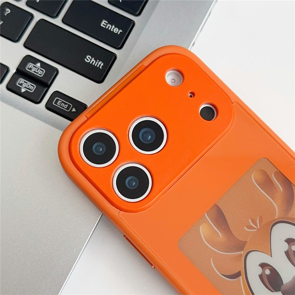 Pouzdro pro Apple iPhone 17 Pro Max, OEM, Přizpůsobený E-Ink displej, Oranžové