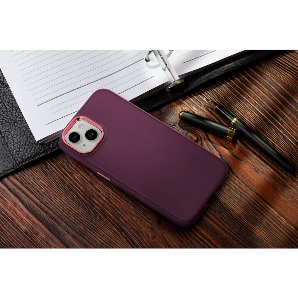 Pouzdro pro Apple iPhone 18 Pro / iPhone 17 Pro, OEM, Frame, vínové