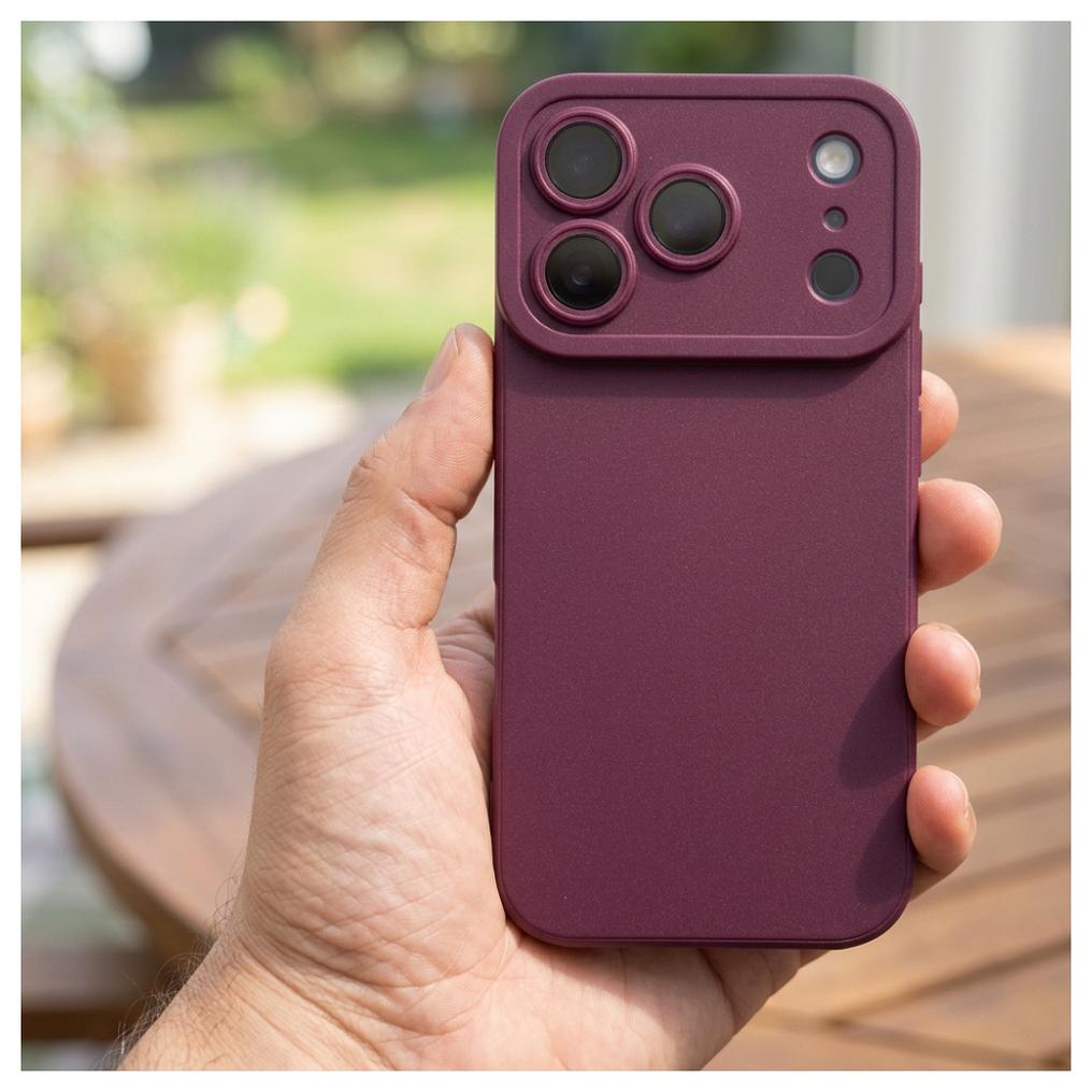 Pouzdro pro Apple iPhone 18 Pro Max / 17 Pro Max, OEM, Matt 2.0, vínové